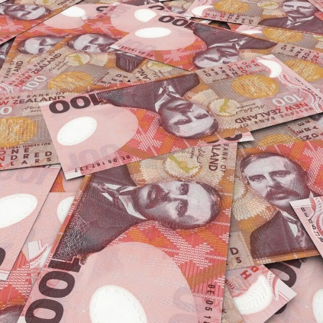 Marketing Budget NZ Currency Background